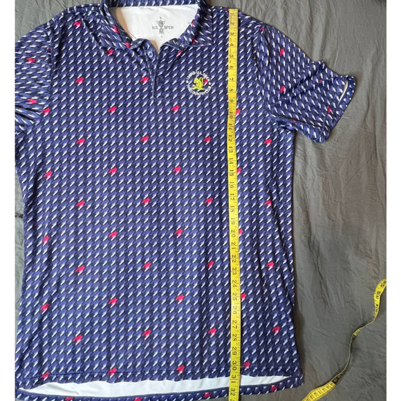 U.S. Open 122nd The Country Club Blue/Purple Short Sleeve Golf Polo- L - Picture 10 of 11